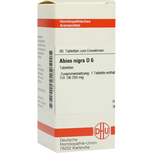 Verpackungsbild(Packshot) von ABIES NIGRA D 6 Tabletten