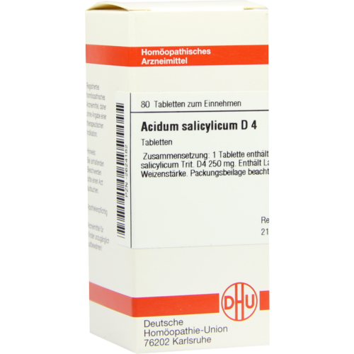 Verpackungsbild(Packshot) von ACIDUM SALICYLICUM D 4 Tabletten