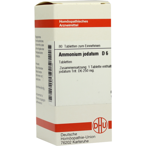 Verpackungsbild(Packshot) von AMMONIUM JODATUM D 6 Tabletten