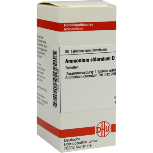 Verpackungsbild(Packshot) von AMMONIUM CHLORATUM D 12 Tabletten