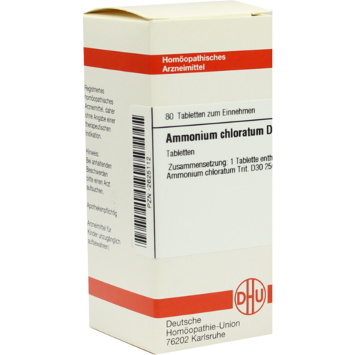 Verpackungsbild(Packshot) von AMMONIUM CHLORATUM D 30 Tabletten
