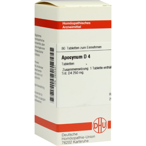 Verpackungsbild(Packshot) von APOCYNUM D 4 Tabletten