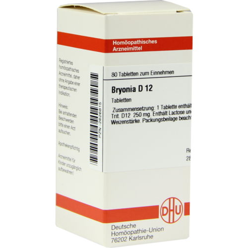 Verpackungsbild(Packshot) von BRYONIA D 12 Tabletten