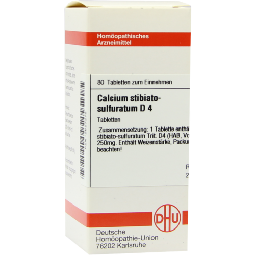 Verpackungsbild(Packshot) von CALCIUM STIBIATO sulfuratum D 4 Tabletten