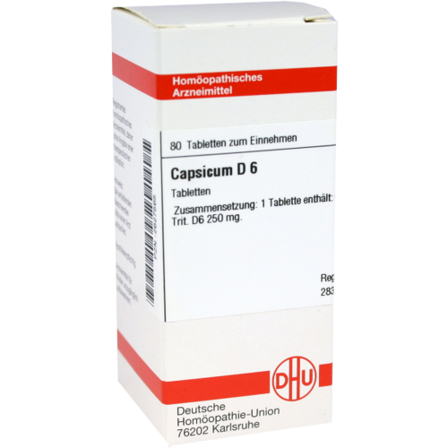 Verpackungsbild(Packshot) von CAPSICUM D 6 Tabletten