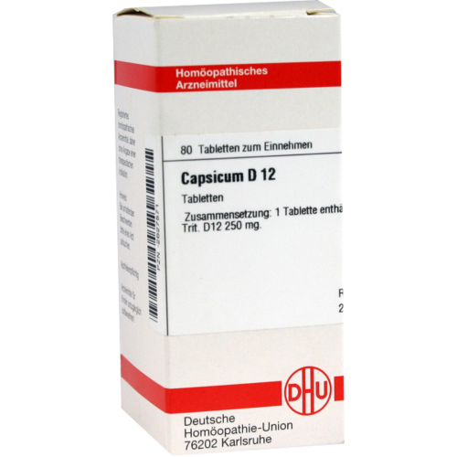 Verpackungsbild(Packshot) von CAPSICUM D 12 Tabletten