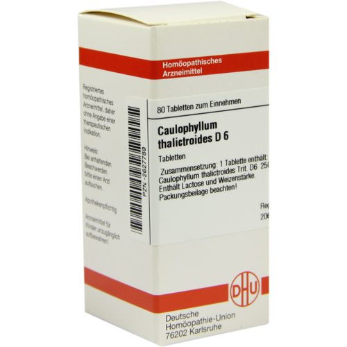 Verpackungsbild(Packshot) von CAULOPHYLLUM THALICTROIDES D 6 Tabletten