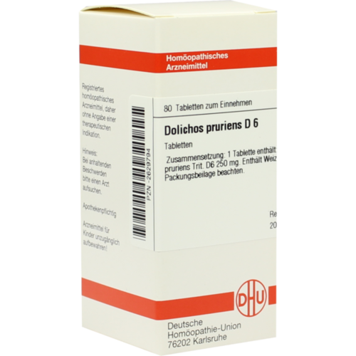 Verpackungsbild(Packshot) von DOLICHOS PRURIENS D 6 Tabletten
