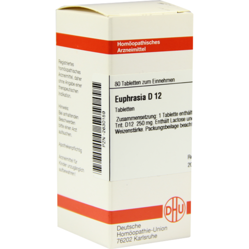 Verpackungsbild(Packshot) von EUPHRASIA D 12 Tabletten