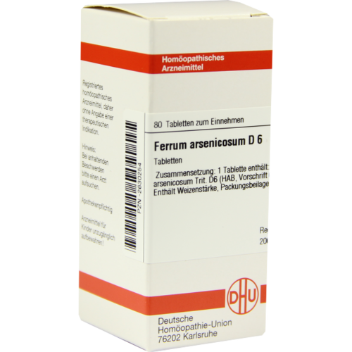 Verpackungsbild(Packshot) von FERRUM ARSENICOSUM D 6 Tabletten