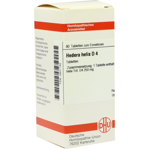 Verpackungsbild(Packshot) von HEDERA HELIX D 4 Tabletten