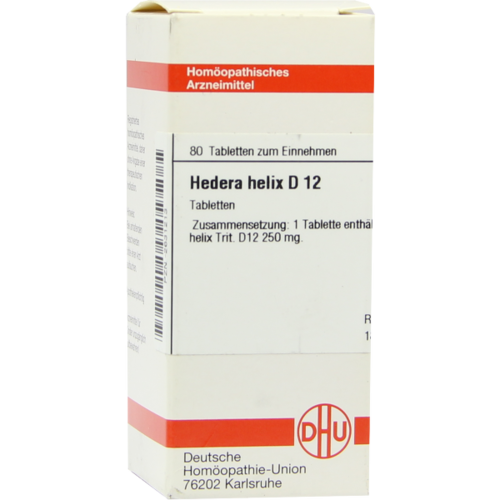 Verpackungsbild(Packshot) von HEDERA HELIX D 12 Tabletten