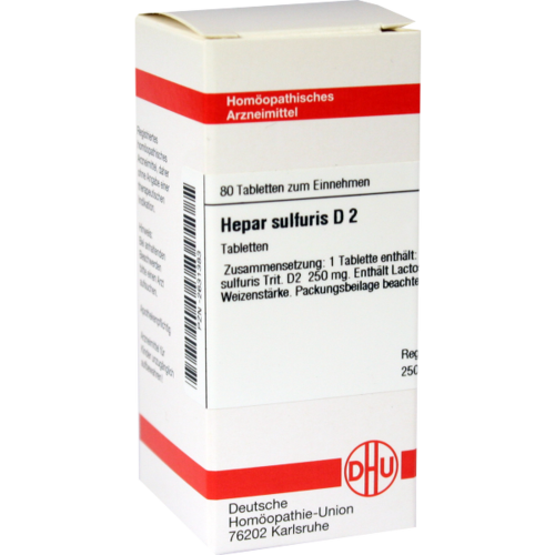 Verpackungsbild(Packshot) von HEPAR SULFURIS D 2 Tabletten