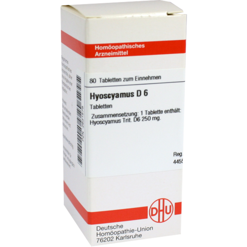 Verpackungsbild(Packshot) von HYOSCYAMUS D 6 Tabletten