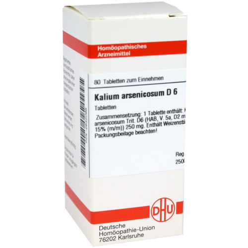 Verpackungsbild(Packshot) von KALIUM ARSENICOSUM D 6 Tabletten
