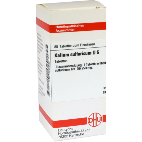 Verpackungsbild(Packshot) von KALIUM SULFURICUM D 6 Tabletten