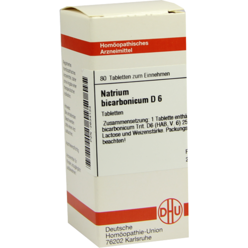 Verpackungsbild(Packshot) von NATRIUM BICARBONICUM D 6 Tabletten