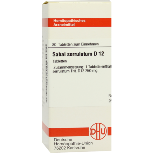 Verpackungsbild(Packshot) von SABAL SERRULATUM D 12 Tabletten