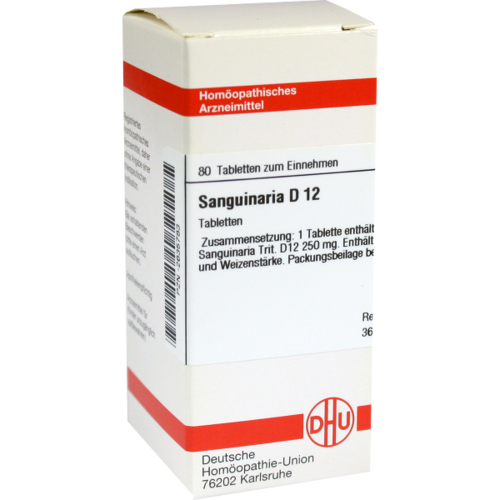 Verpackungsbild(Packshot) von SANGUINARIA D 12 Tabletten