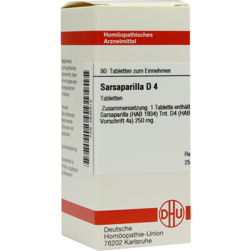 Verpackungsbild(Packshot) von SARSAPARILLA D 4 Tabletten