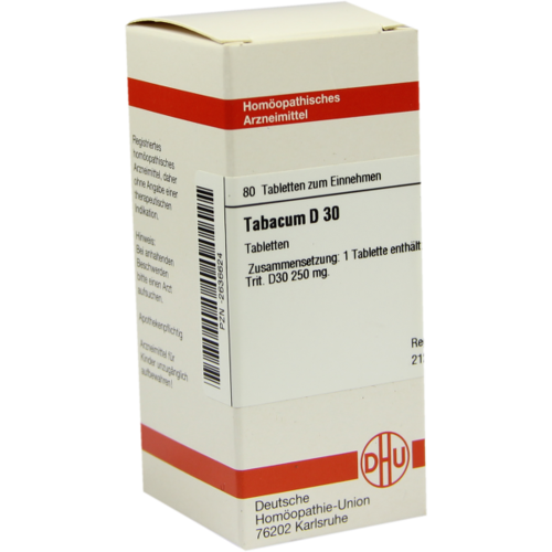 Verpackungsbild(Packshot) von TABACUM D 30 Tabletten