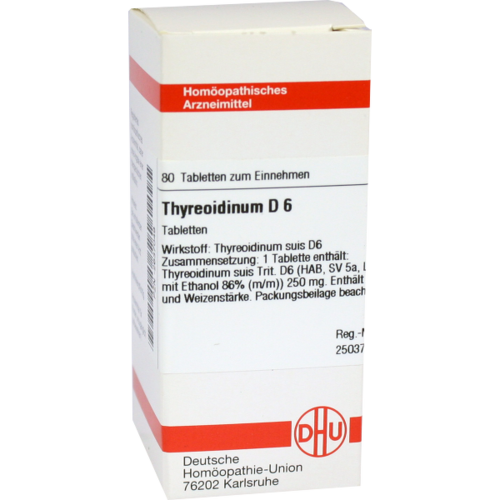 Verpackungsbild(Packshot) von THYREOIDINUM D 6 Tabletten