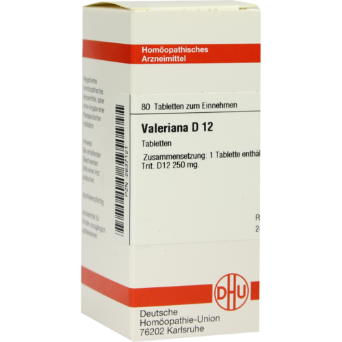 Verpackungsbild(Packshot) von VALERIANA D 12 Tabletten