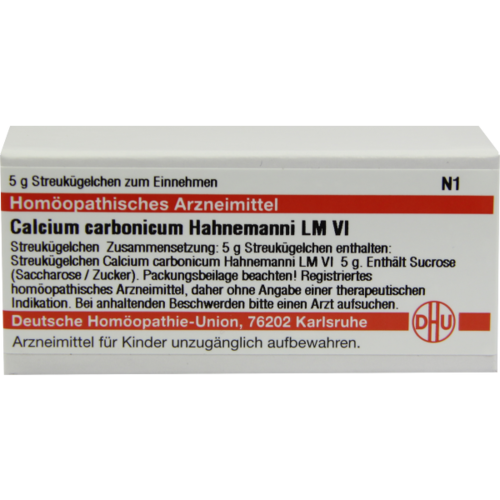Verpackungsbild(Packshot) von CALCIUM CARBONICUM Hahnemanni LM VI Globuli