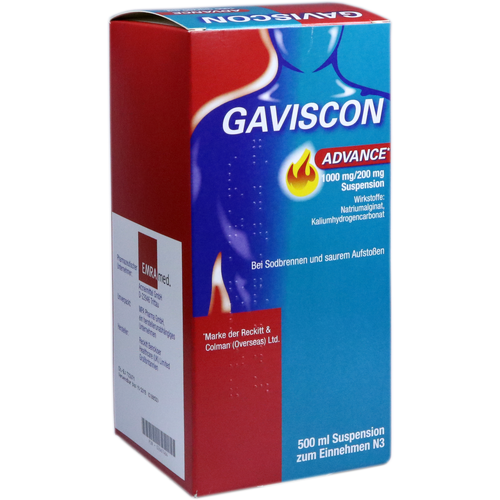 Verpackungsbild(Packshot) von GAVISCON Advance Suspension