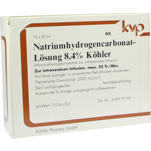 Verpackungsbild(Packshot) von NATRIUMHYDROGENCARBONAT-Lösung 8,4% Köhler