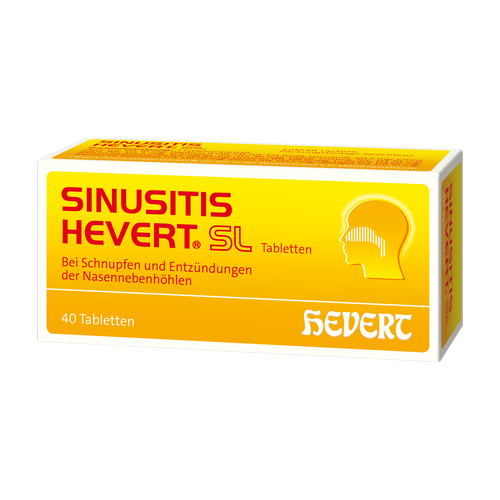 Verpackungsbild(Packshot) von SINUSITIS HEVERT SL Tabletten