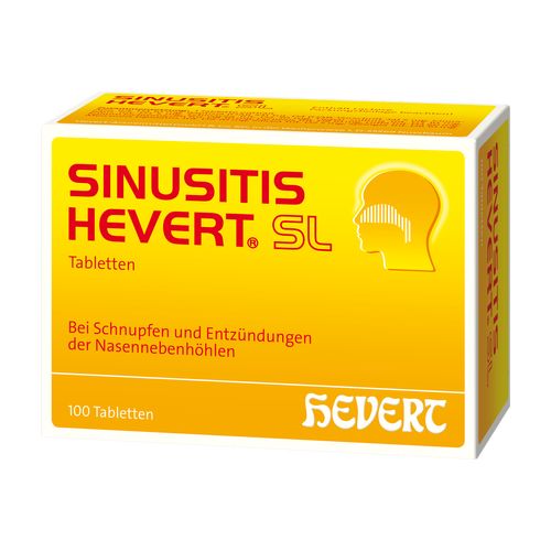Verpackungsbild(Packshot) von SINUSITIS HEVERT SL Tabletten