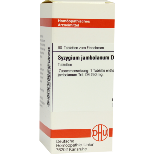 Verpackungsbild(Packshot) von SYZYGIUM JAMBOLANUM D 4 Tabletten