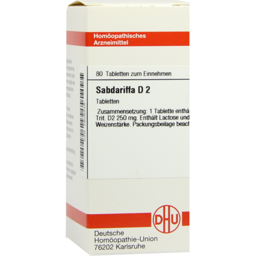Verpackungsbild(Packshot) von SABDARIFFA D 2 Tabletten
