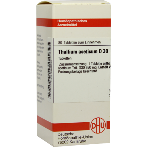 Verpackungsbild(Packshot) von THALLIUM ACETICUM D 30 Tabletten