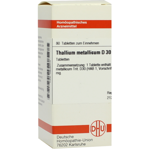Verpackungsbild(Packshot) von THALLIUM METALLICUM D 30 Tabletten