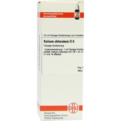 Verpackungsbild(Packshot) von KALIUM CHLORATUM D 6 Dilution