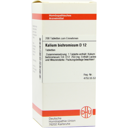 Verpackungsbild(Packshot) von KALIUM BICHROMICUM D 12 Tabletten