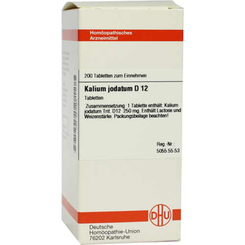 Verpackungsbild(Packshot) von KALIUM JODATUM D 12 Tabletten