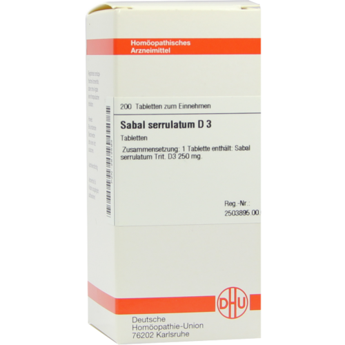 Verpackungsbild(Packshot) von SABAL SERRULATUM D 3 Tabletten