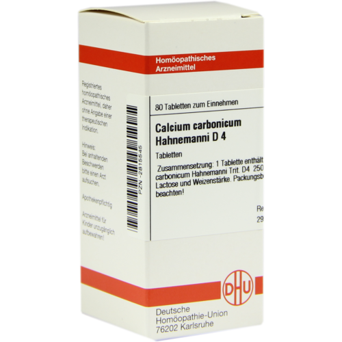 Verpackungsbild(Packshot) von CALCIUM CARBONICUM Hahnemanni D 4 Tabletten