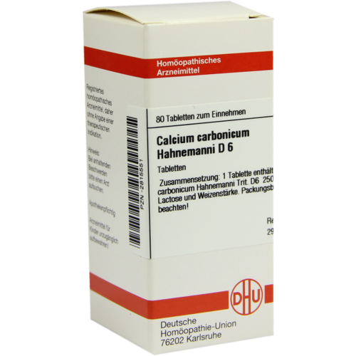 Verpackungsbild(Packshot) von CALCIUM CARBONICUM Hahnemanni D 6 Tabletten