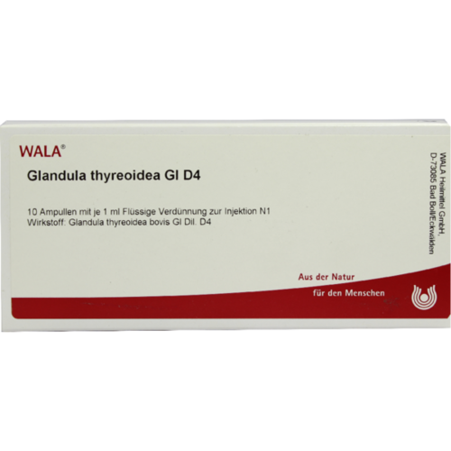 Verpackungsbild(Packshot) von GLANDULA THYREOIDEA GL D 4 Ampullen