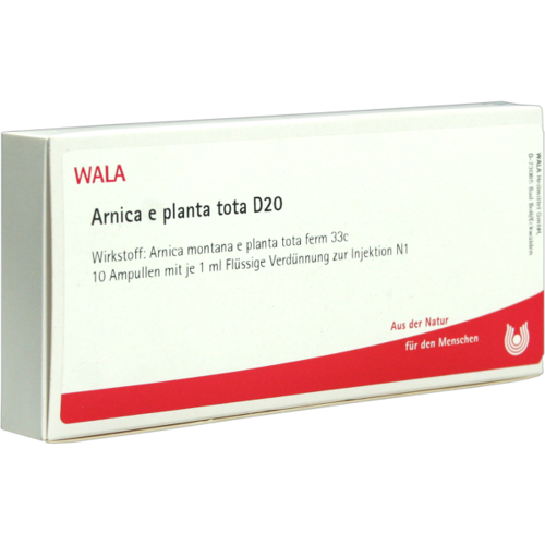 Verpackungsbild(Packshot) von ARNICA E Planta tota D 20 Ampullen