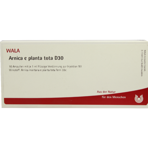 Verpackungsbild(Packshot) von ARNICA E Planta tota D 30 Ampullen