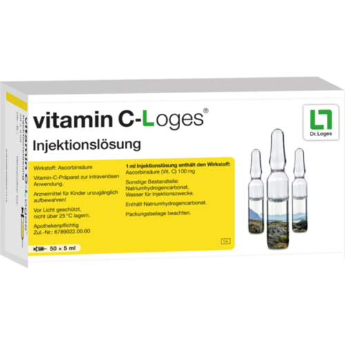 Verpackungsbild(Packshot) von VITAMIN C-LOGES Injektionslösung