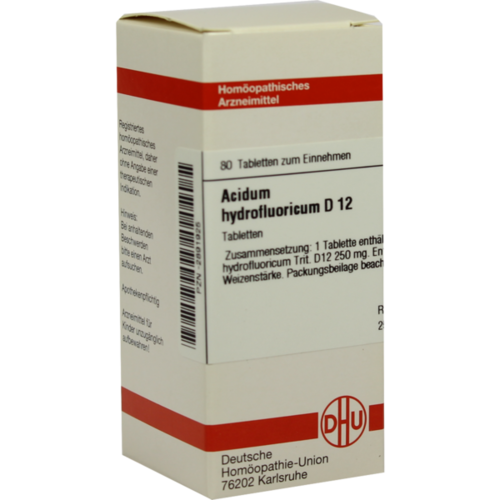 Verpackungsbild(Packshot) von ACIDUM HYDROFLUORICUM D 12 Tabletten
