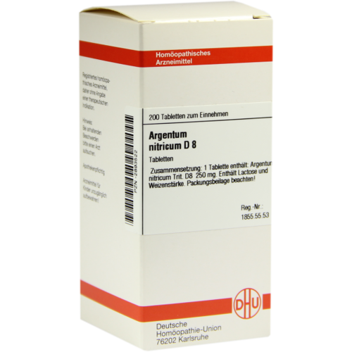 Verpackungsbild(Packshot) von ARGENTUM NITRICUM D 8 Tabletten