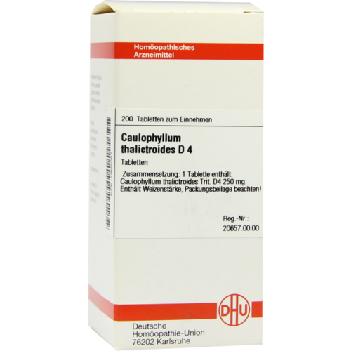 Verpackungsbild(Packshot) von CAULOPHYLLUM THALICTROIDES D 4 Tabletten