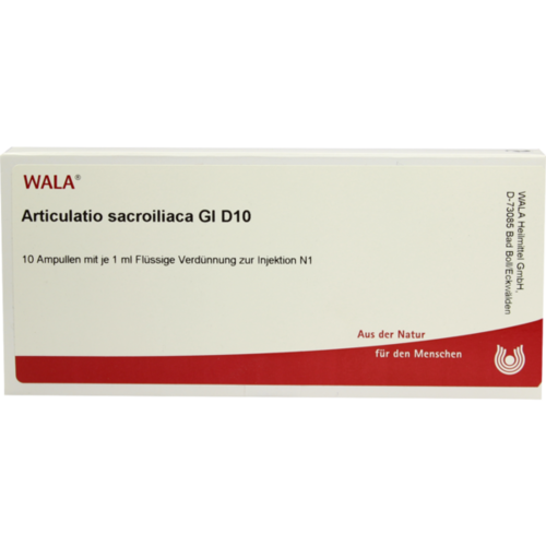 Verpackungsbild(Packshot) von ARTICULATIO sacroiliaca GL D 10 Ampullen